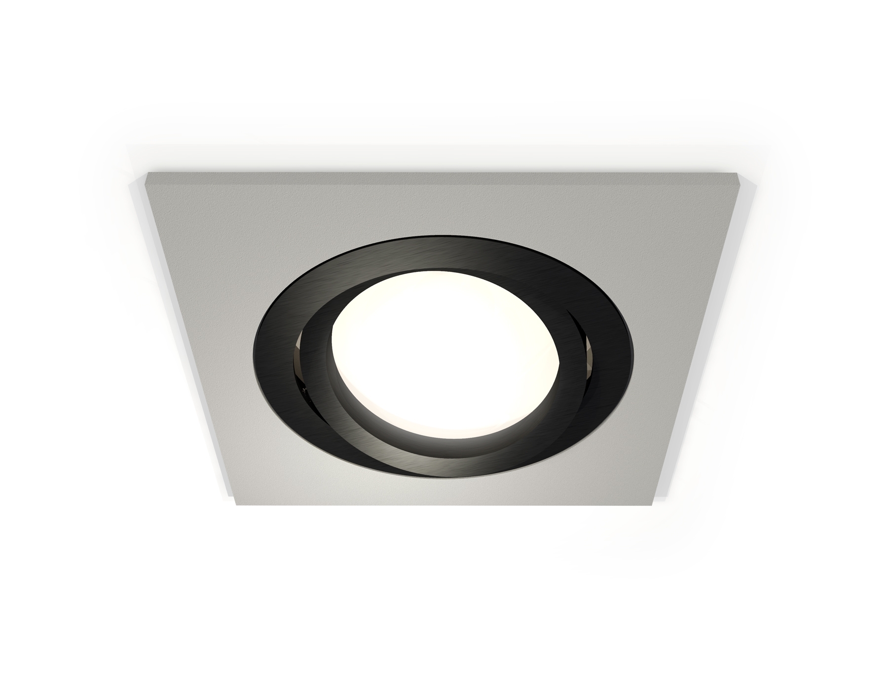 Комплект встраиваемого поворотного светильника Ambrella light XC7633081 SGR/PBK серый песок/черный полированный MR16 GU5.3 (C7623, N7002)