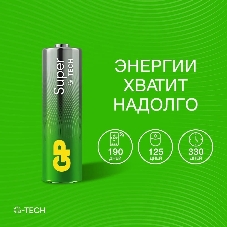 Батарея GP Super Alkaline 15A/24AA21-2CRSWC20 AA/AAA (20шт) спайка