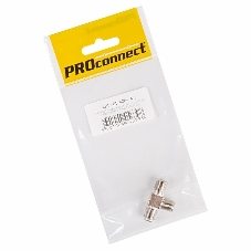 Переходник антенный PROconnect (3-гнезда F), тройник, (1 шт.) (пакет) Переходник антенный PROconnect (3-гнезда F), тройник, (1 шт.) (пакет)