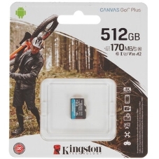 Флеш карта microSDXC 512Gb Kingston SDCG4/512GbSP Canvas Go! Plus V30 A2 w/o adapter