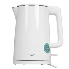 Чайник электрический Candy CK-102 1.5л. 2200Вт белый корпус: нерж.сталь/пластик