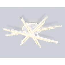 Потолочный светодиодный светильник Ambrella light FL6275 WH белый 134W 3000K-6400K 800*800*165 (ПДУ ИК)