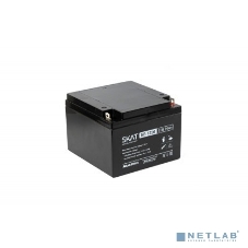 АКБ свинцово-кислотная SKAT SB 1226 тип AGM 12V 26Ач I зар.7,8А (клеммы под болт М5, гарантия - 18 месяцев) (2537)