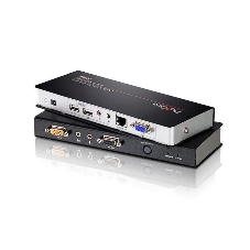 Переключатель ATEN CE770-(AT-G) Удлинитель, SVGA+KBD&MOUSE USB+AUDIO+RS232, 300 метр., 1xUTP Cat5e, SPHD15+HD-DB15+2xUSB A-тип+ 2xMINI JACK+DB9, Female, с KVM-шнуром USB 1.8м., Б.П. 220> 5.3V