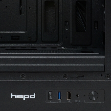 Компьютерный корпус без блока питания HSPD M510, Mesh Mid Tower, черный, TG, 0.5 SPCC, no fans ATX, mATX, mITX 180/280/160мм 1x2.5