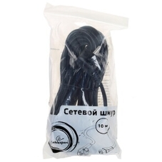 Кабель питания Cablexpert Schuko-C13, 3х0.5мм2, 6А, с заземлением, 1.8м, черный, без инд.уп., 500 шт [PC-186-1-2]