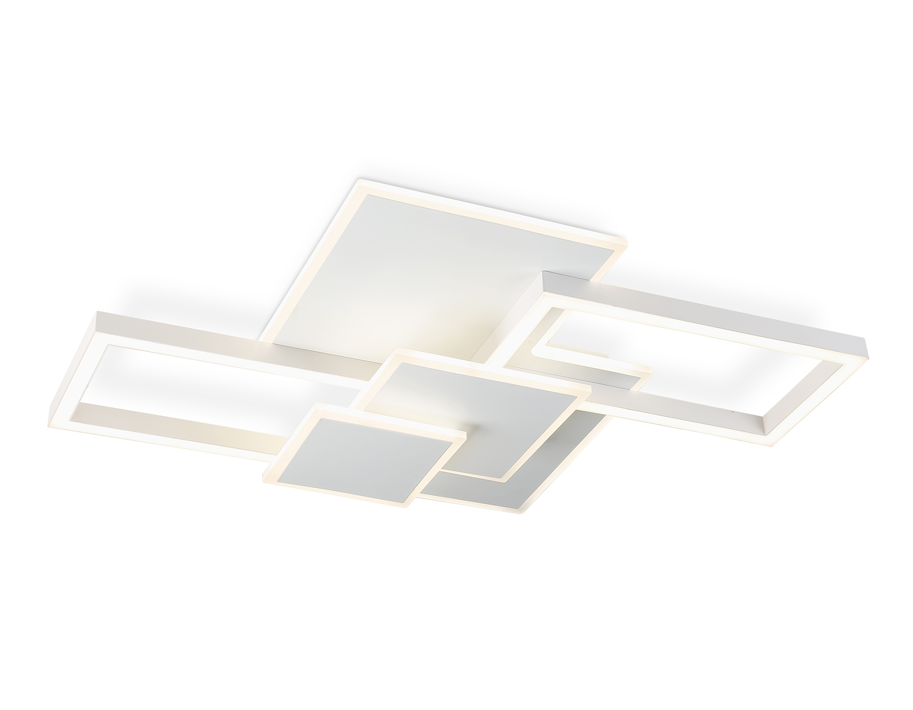 Потолочный светодиодный светильник Ambrella light FA1031/5 WH белый 95W 3000K-6400K 705*500*95 (ПДУ ИК)