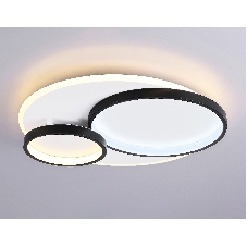 Светильник Ambrella light FA7719 WH/BK белый/черный 3000K-6400K 64W 490*470*90 (ПДУ РАДИО 2.4G)