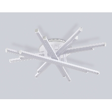 Потолочный светодиодный светильник Ambrella light FL6275 WH белый 134W 3000K-6400K 800*800*165 (ПДУ ИК)