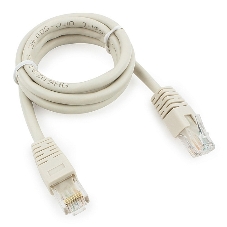 Патч-корд UTP Cablexpert PP6U-1M cat.6, 1м, литой, многожильный, серый