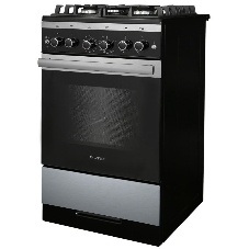 Плита газовая Gefest 5500-02 0069 серебристый/черный, конфорок 4 шт, духовка 52 л, 50 см x 85 см x 58.5 см