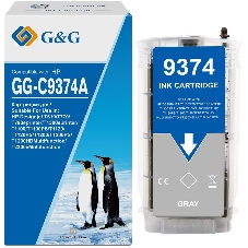 Картридж струйный G&G GG-C9374A серый (130мл) для HP Designjet T610/T770/T790eprinter/T1300eprinter/T1100