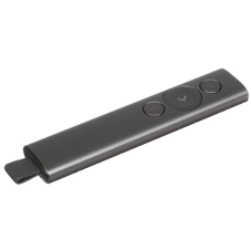 Презентер Logitech Spotlight Slate (серый, Bluetooth/2.4 GHz, перезаряжаемая литий-полимерная батарея 85мА·ч, 3D-акселерометр, гироскоп, кабель для зарядки, чехол) (арт. 910-004867, M/N: R-R0011/C-U0016)