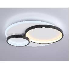 Светильник Ambrella light FA7719 WH/BK белый/черный 3000K-6400K 64W 490*470*90 (ПДУ РАДИО 2.4G)