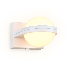 Настенный светодиодный светильник Ambrella light FW555 SWH белый песок LED 3000K 5W 80*80*138