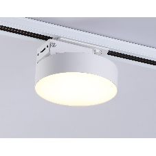 Трековый однофазный светодиодный светильник Ambrella light GL6835 WH белый LED 15W 3000K D115*80