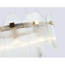 Светильник Ambrella light LH31251/6 BS/CL латунь/прозрачный E14*6 max 40W D510*270