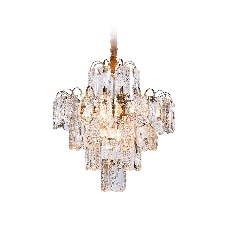 Светильник Ambrella light TR5231/9 SGD/CL/FR золото/прозрачный/белый матовый E27*9 max 40W D500*530