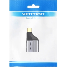 Адаптер-переходник Vention USB CM > DP F Серый