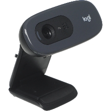 Веб-камера Logitech C270 HD 1280x720, 30 кадр/с, USB Type-A, микрофон (шумоподавление), автоосвещение, универсальное крепление