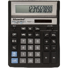 Калькулятор настольный Silwerhof Daily SH-888X-14 черный 14-разр.