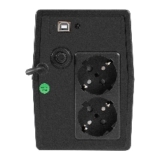 Источник бесперебойного питания ExeGate Smart LB-1000.LCD.AVR.2SH.USB (1000VA/650W, LCD, AVR, 2*Schuko, USB, батарея 12V 9Ah, черный)