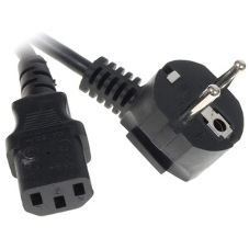 Кабель питания Cablexpert Schuko-C13, 3х0.5мм2, 6А, с заземлением, 1.8м, черный, без инд.уп., 500 шт [PC-186-1-2]