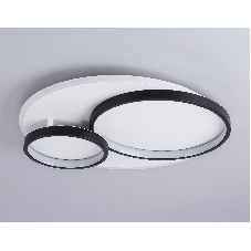 Светильник Ambrella light FA7719 WH/BK белый/черный 3000K-6400K 64W 490*470*90 (ПДУ РАДИО 2.4G)