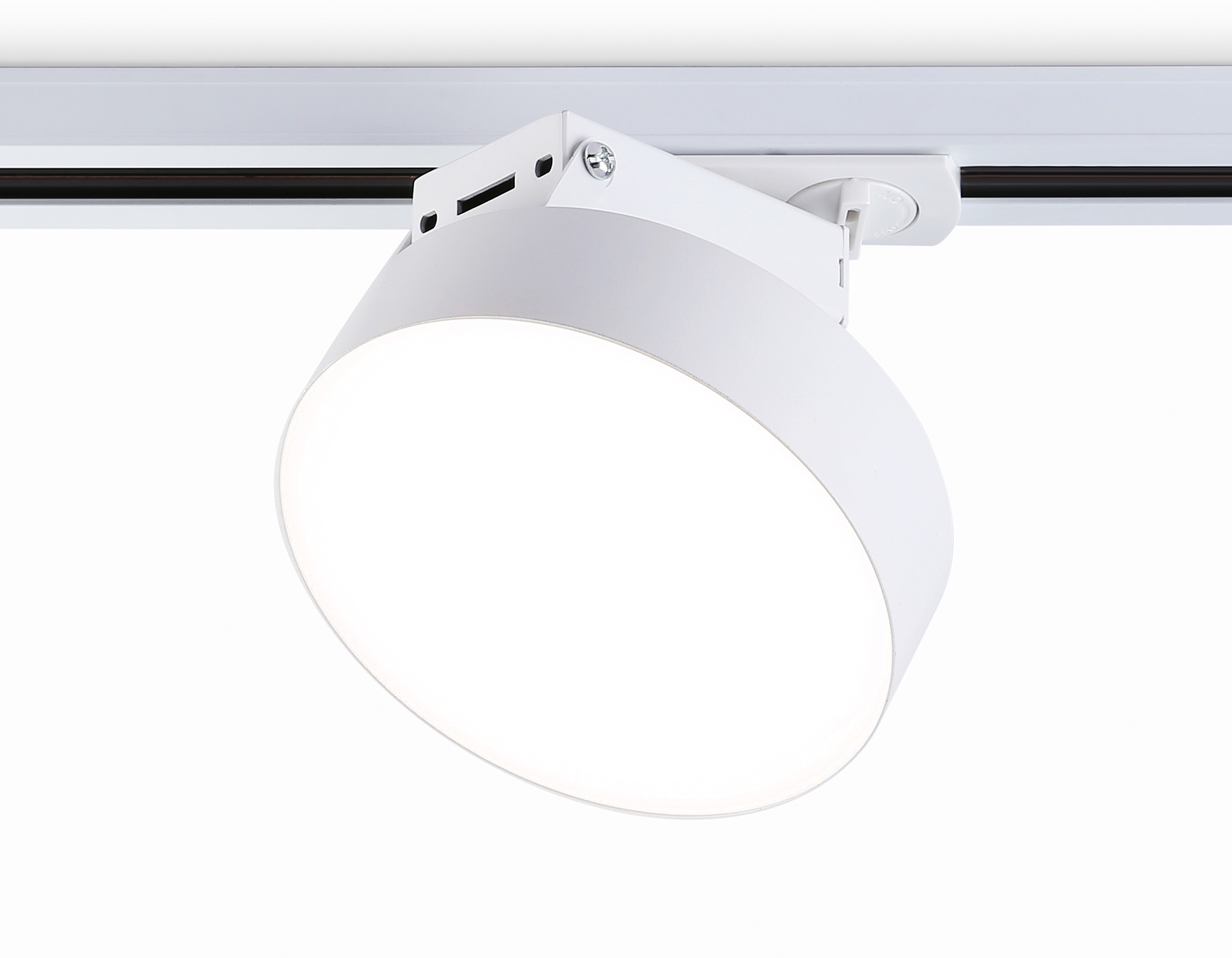 Трековый однофазный светодиодный светильник Ambrella light GL6837 WH белый LED 15W 4200K D115*80