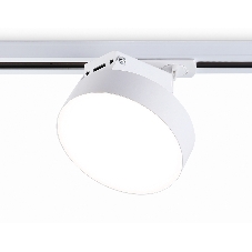 Трековый однофазный светодиодный светильник Ambrella light GL6837 WH белый LED 15W 4200K D115*80