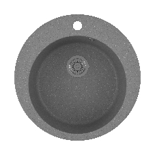 Мойка для кухни BAU Dream Gray stone D 50, выпуск с сифоном в комплекте, серый камень