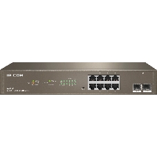 Коммутатор IP-COM G3310F, 8×1 Гбит/с + 2×1 Гбит/с SFP, управляемый