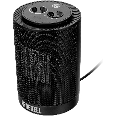 Тепловентилятор керамический Denzel DTFC-1200S, черный, 600/1200 Вт, 12 м2, 3 режима, термостат