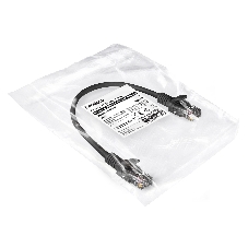 Патч-корд медный ExeGate UTP-RJ45-RJ45-5e-CU-0,3M-BK, UTP, cat.5e, 0.3м, черный