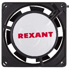 Вентилятор для корпуса Rexant RX 8025HS 220VAC черный, 80 мм, 2450 об/мин, 29 дБ, 2 pin
