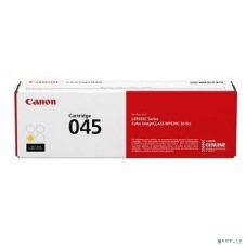 Картридж лазерный Canon 045Y H желтый, 2200 стр., для i-SENSYS MF631/633/635, LBP611
