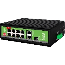 Коммутатор Digma DSP408F-2G1S-300, 8×100 Мбит/с + 2×1 Гбит/с + 1×1 Гбит/с SFP, неуправляемый