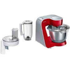 Кухонный комбайн Bosch MUM58720 1000Вт красный/серебристый