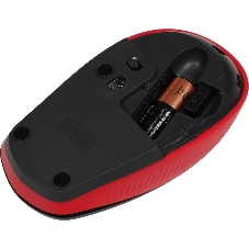 Мышь беспроводная Logitech M190 черный/красный, 1000 dpi, радиоканал, USB, кнопки - 3