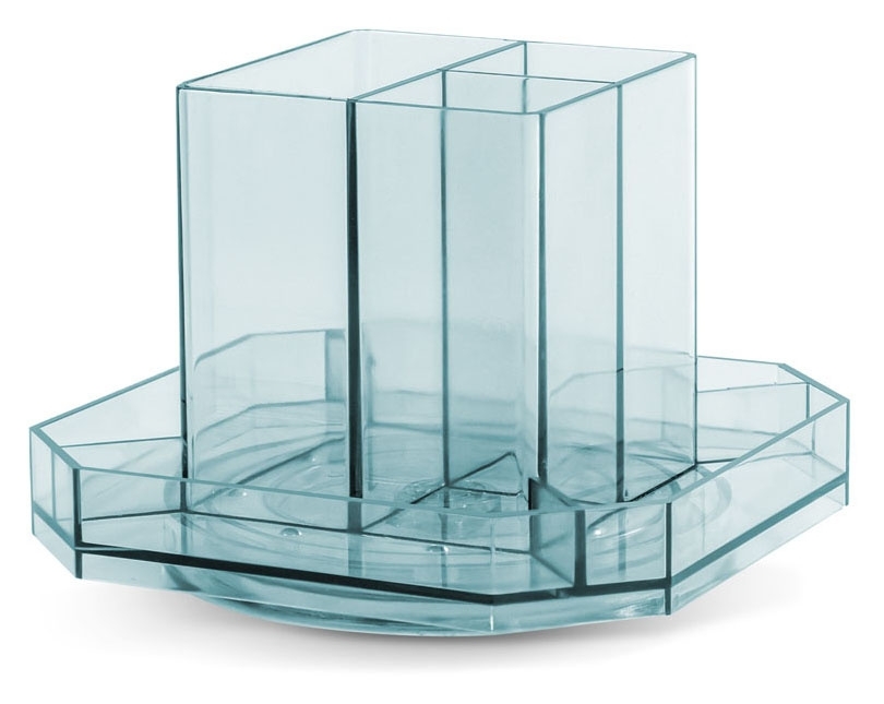 Органайзер настольный Deli 8942BLUE 140x140x98мм, синий, пластик