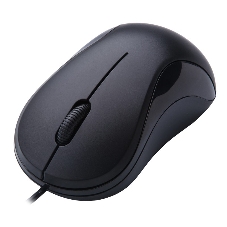 Мышь проводная Oklick 115S черный, 1200 dpi, USB, кнопки - 3