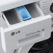 Стиральная машина LG F1096ND3 белая, загрузка фронтальная 6кг, 1000 об/мин., класс: A