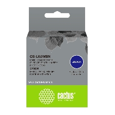 Картридж ленточный Cactus CS-LK6WBN черный, 24мм, 9м для Epson LW700/LW600P/LW1000P/Z700/Z900