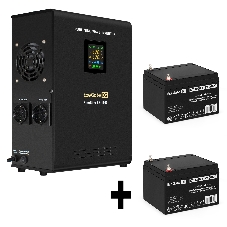 Комплект Источник бесперебойного питания EX295998RUS + батарея 26Aч EX282970RUS 2шт (инвертор, синус, для котла, настенный) ExeGate FineSine SX-1500.LCD.AVR.2SH <1500VA/1050W, чистая синусоида, цветной LCD-дисплей, AVR, 2*Schuko, линейно-интерактивный, крепление настенное/универсальное, черный> + батарея ExeGate DT 1226 (12В, 26А·ч) 2шт