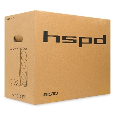 Компьютерный корпус без блока питания HSPD M510, Mesh Mid Tower, черный, TG, 0.5 SPCC, no fans ATX, mATX, mITX 180/280/160мм 1x2.5