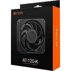 Вентилятор корпусной ID-Cooling AT-120-K, 120 мм, 3000 об/мин, 36.5 дБ, 4-pin PWM, без подсветки