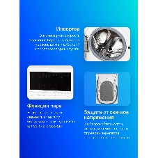 Стиральная машина Beko WSPE6H616W белый, загрузка фронтальная 6,5 кг, 1200 об/мин., класс: А++