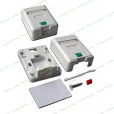 Коробка Lanmaster LAN-SA1/S-WH Keystone RJ45 кат.5e белый