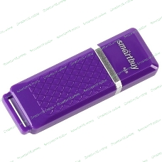 Флешка USB Smartbuy Quartz violet (SB4GbQZ-V), 4Gb, USB 2.0, R/W 20/10, фиолетовый
