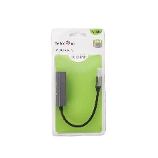 Кабель-переходник USB 3.0 (Am) --> LAN RJ-45 Ethernet 1000 Mbps, Aluminum Shell,Telecom TU312M